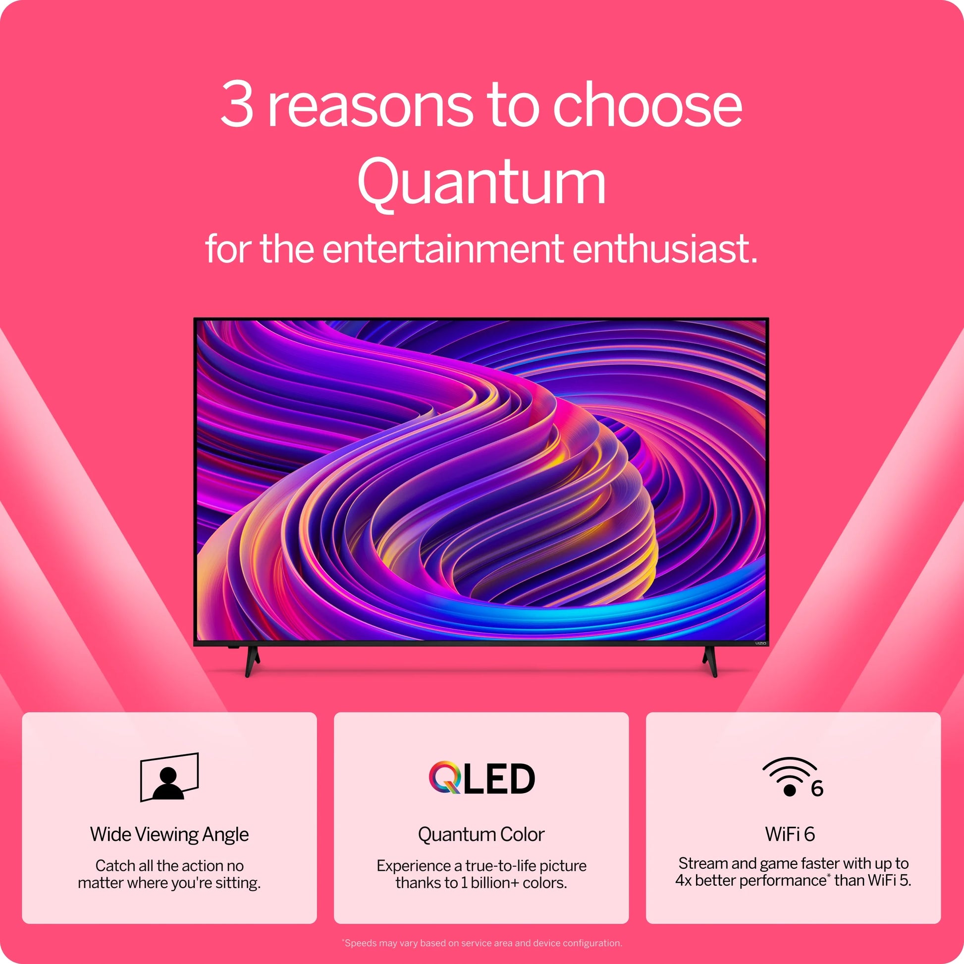 55" Class Quantum 4K QLED HDR Smart TV (VQD55R-10)